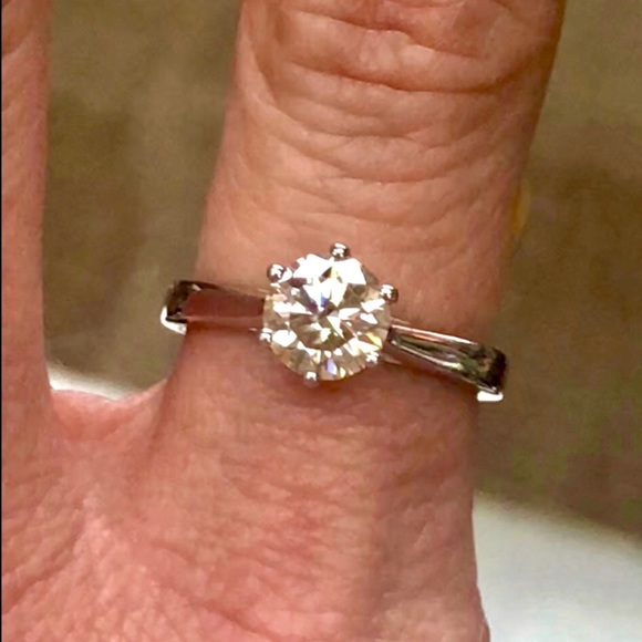 Certified 14k Gold 1 Carat Diamond Solitaire Engagement Ring ~ Bridal / Wedding - Picture 5 of 13